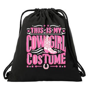 Western Cowgirl Outfit Women Cowboy Cowgirl Drawstring Bag