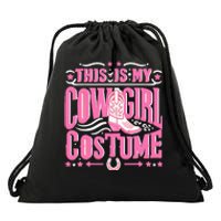 Western Cowgirl Outfit Women Cowboy Cowgirl Drawstring Bag