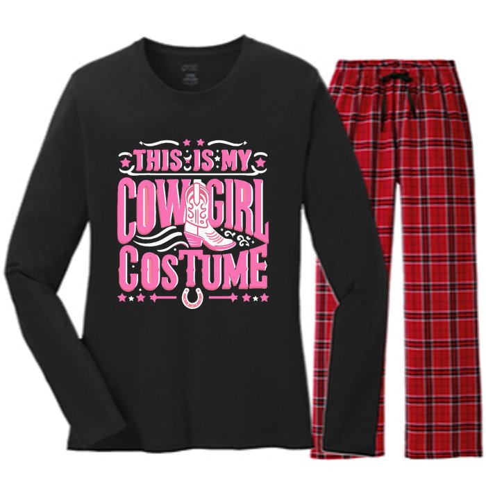 Western Cowgirl Outfit Women Cowboy Cowgirl Women's Long Sleeve Flannel Pajama Set 