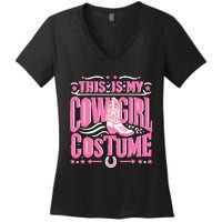 Western Cowgirl Outfit Women Cowboy Cowgirl Women's V-Neck T-Shirt