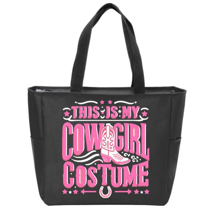 Western Cowgirl Outfit Women Cowboy Cowgirl Zip Tote Bag