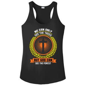 We Can Only See The Trees But God Can See The Forest Ladies PosiCharge Competitor Racerback Tank