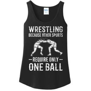 Wrestling Cause Other Sports Require Only One Ball. Wrestler  Ladies Essential Tank