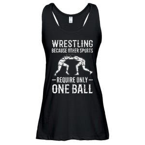 Wrestling Cause Other Sports Require Only One Ball. Wrestler  Ladies Essential Flowy Tank