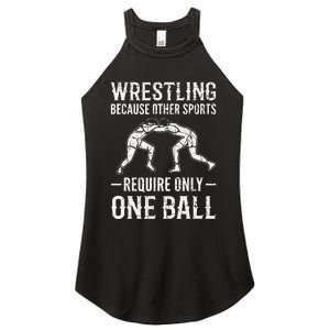 Wrestling Cause Other Sports Require Only One Ball. Wrestler  Women's Perfect Tri Rocker Tank