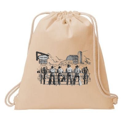 Western Cowboys Oversized Drawstring Bag