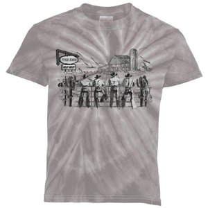 Western Cowboys Oversized Kids Tie-Dye T-Shirt