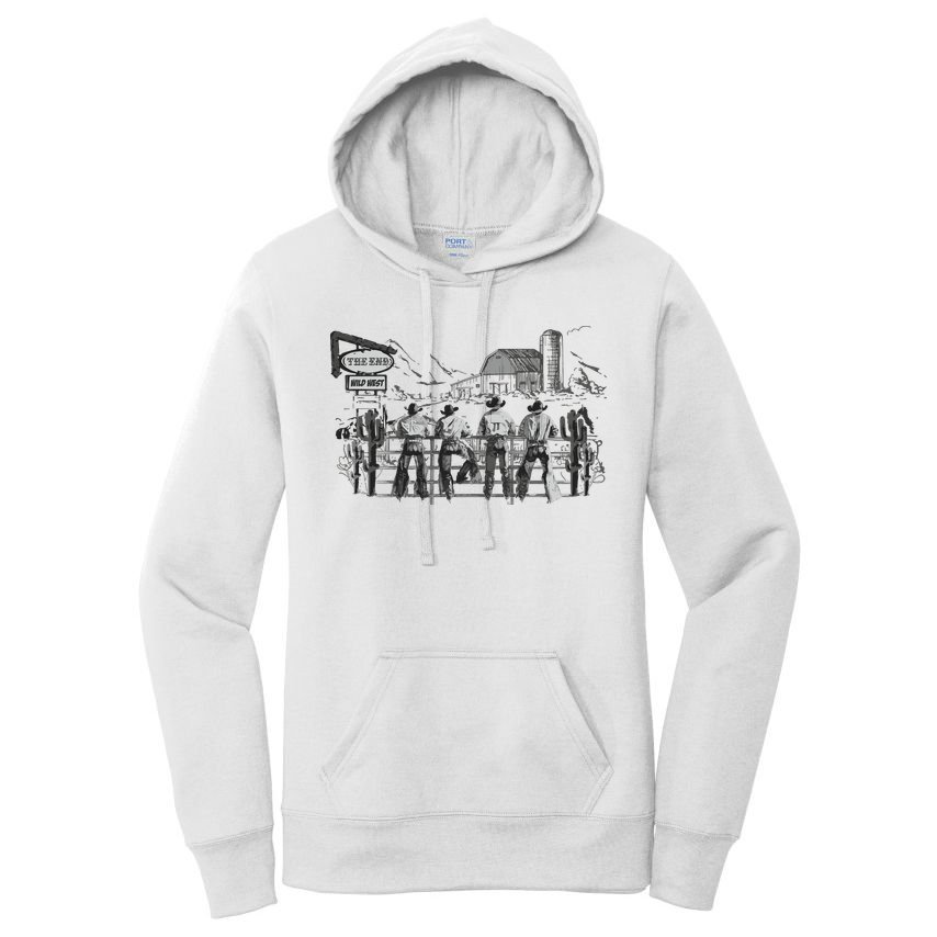Western Cowboys Oversized Women's Pullover Hoodie