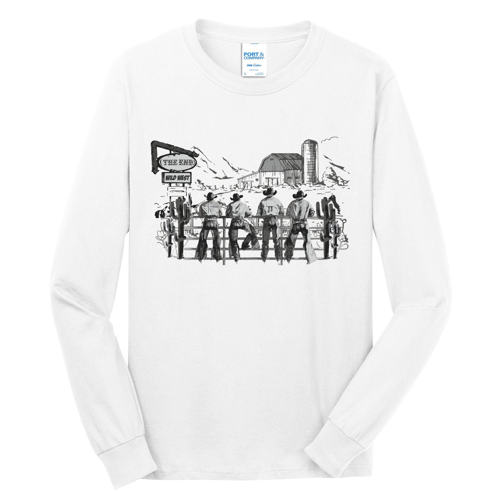 Western Cowboys Oversized Tall Long Sleeve T-Shirt