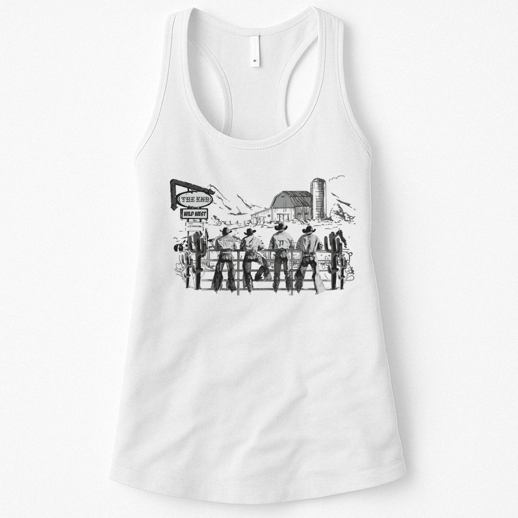 Western Cowboys Oversized Womens Tank Top