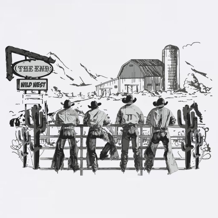 Western Cowboys Oversized Womens Tank Top