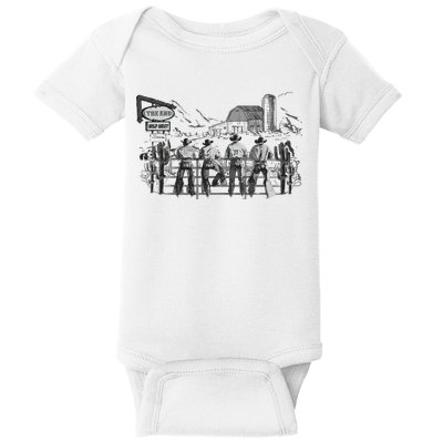 Western Cowboys Oversized Baby Bodysuit