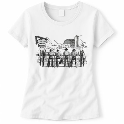 Western Cowboys Oversized Womens T-Shirt