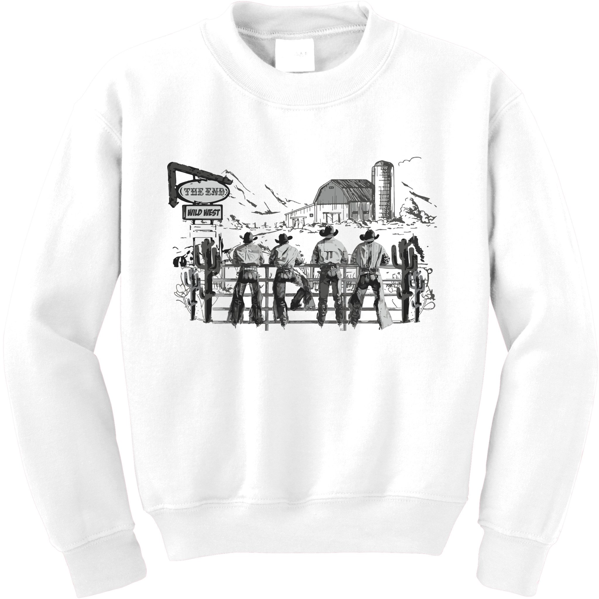 Western Cowboys Oversized Kids Sweatshirt