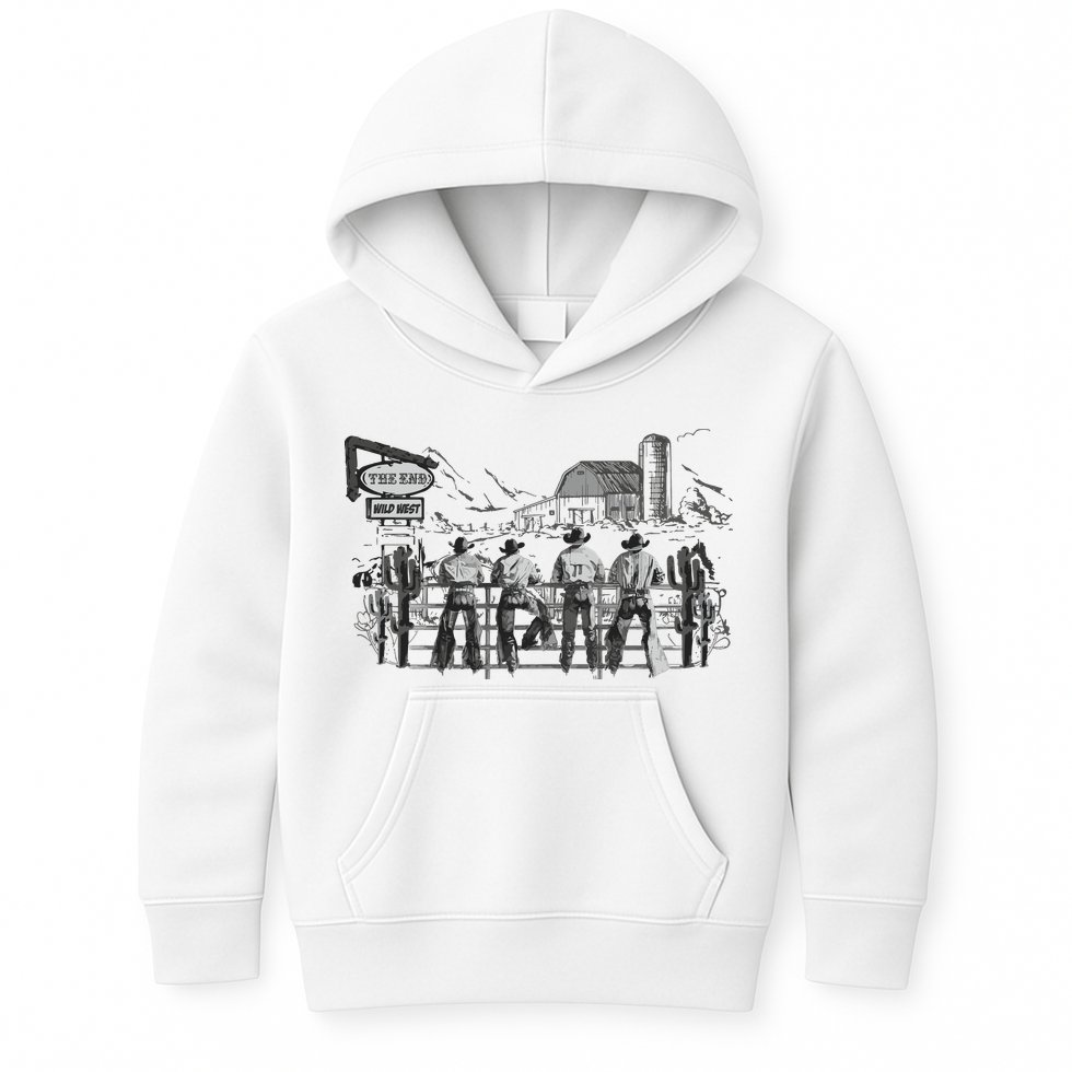 Western Cowboys Oversized Kids Hoodie