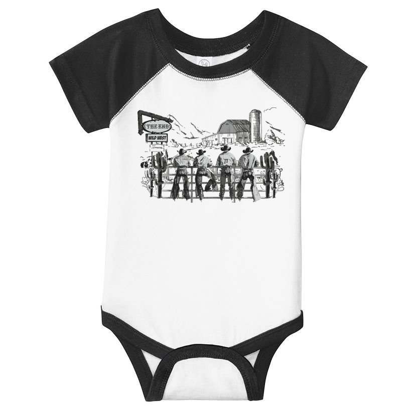 Western Cowboys Oversized Infant Baby Jersey Bodysuit