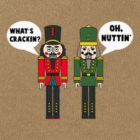 WhatS Crackin Oh Nuttin Funny Christmas Nutcracker Pun Cotton Canvas Backpack