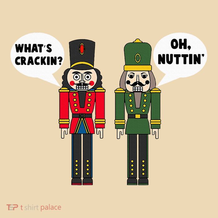 WhatS Crackin Oh Nuttin Funny Christmas Nutcracker Pun Zip Tote Bag