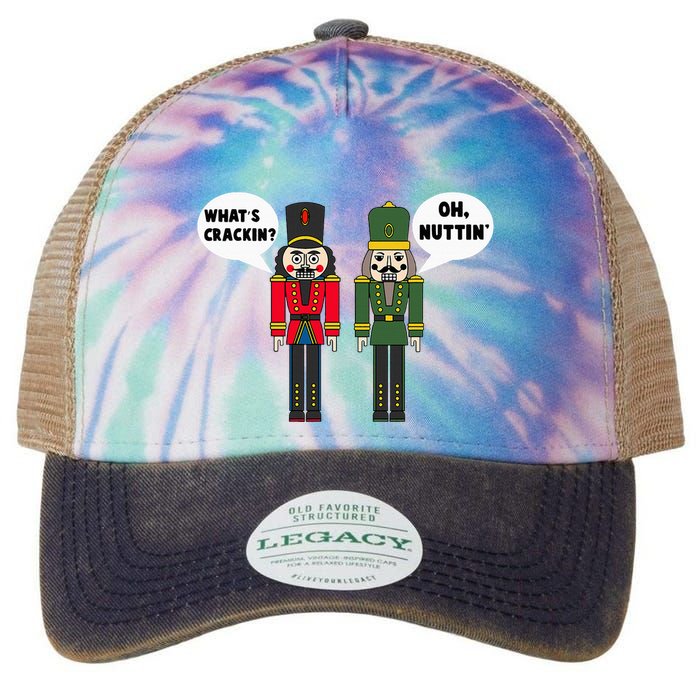 WhatS Crackin Oh Nuttin Funny Christmas Nutcracker Pun Legacy Tie Dye Trucker Hat