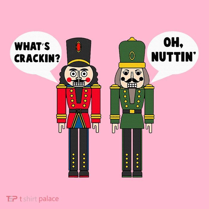 WhatS Crackin Oh Nuttin Funny Christmas Nutcracker Pun Doggie Tank