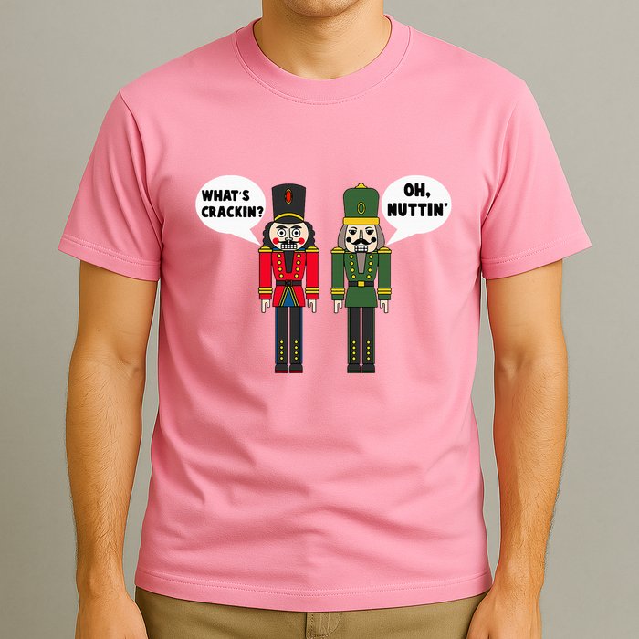 WhatS Crackin Oh Nuttin Funny Christmas Nutcracker Pun T-Shirt