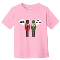 WhatS Crackin Oh Nuttin Funny Christmas Nutcracker Pun Toddler T-Shirt