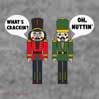 WhatS Crackin Oh Nuttin Funny Christmas Nutcracker Pun 7-Panel Snapback Hat