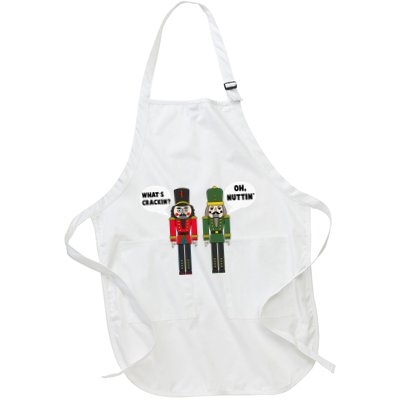 WhatS Crackin Oh Nuttin Funny Christmas Nutcracker Pun Apron