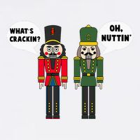 WhatS Crackin Oh Nuttin Funny Christmas Nutcracker Pun Bucket Hat