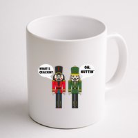 WhatS Crackin Oh Nuttin Funny Christmas Nutcracker Pun Mug