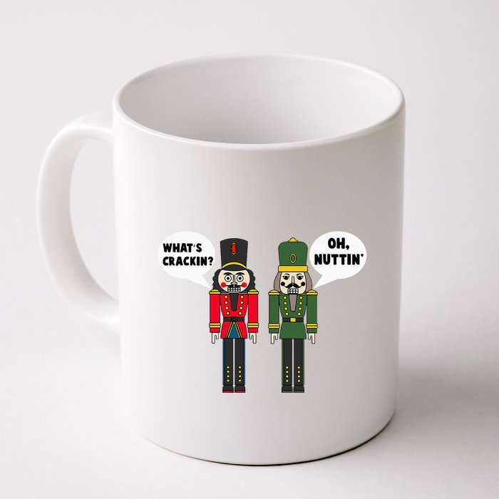 WhatS Crackin Oh Nuttin Funny Christmas Nutcracker Pun Mug