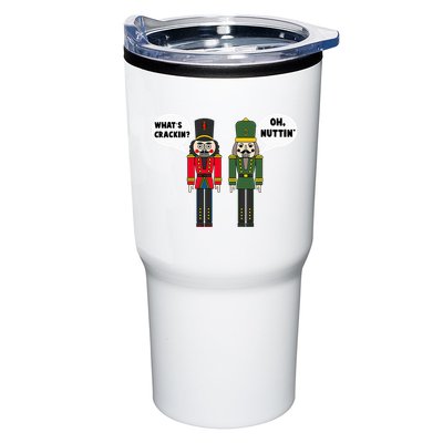WhatS Crackin Oh Nuttin Funny Christmas Nutcracker Pun Tumbler