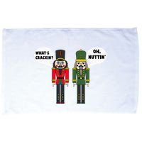 WhatS Crackin Oh Nuttin Funny Christmas Nutcracker Pun Microfiber Hand Towel