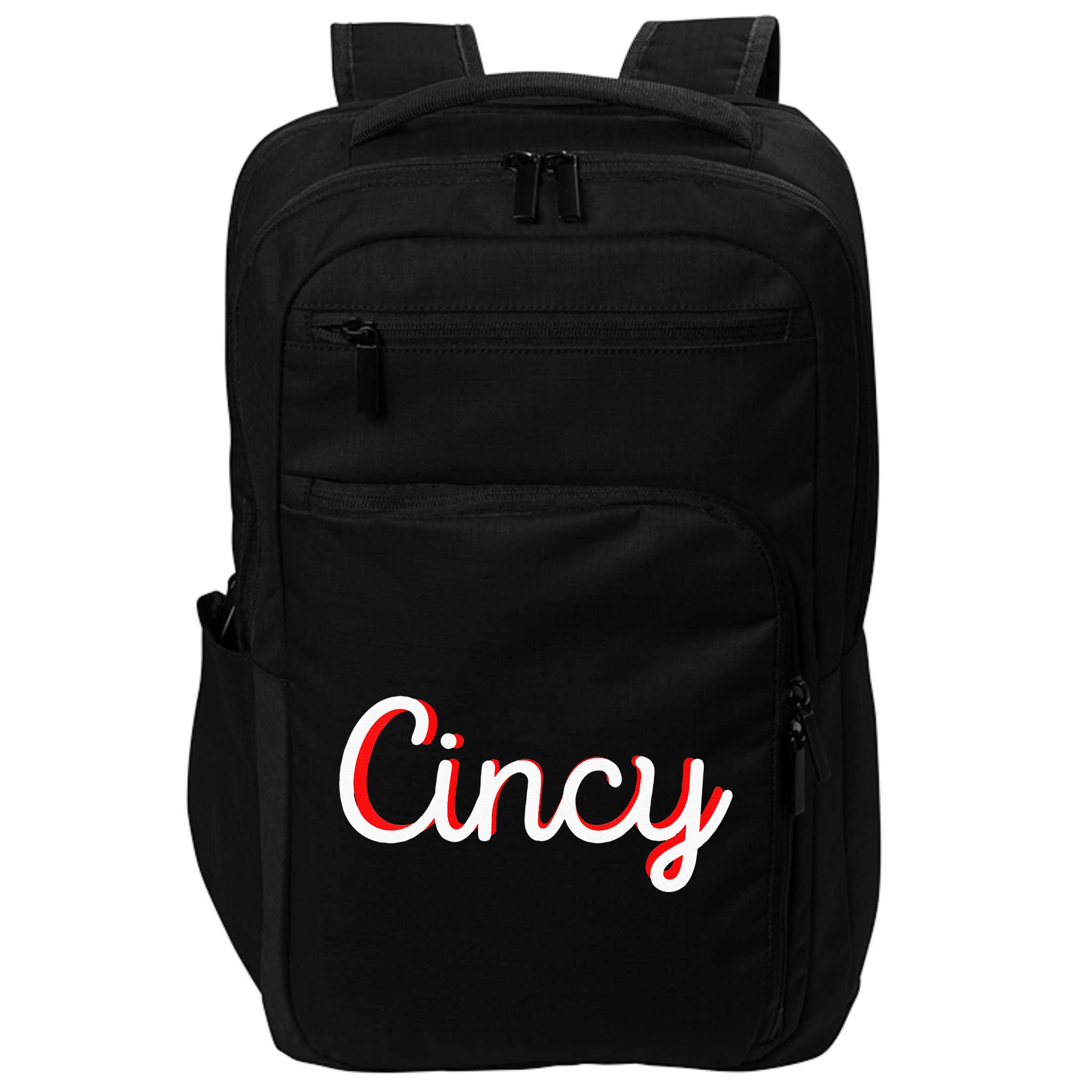 Womens Cincinnati Ohio Classic Red Script Cincy City Vacation Gift Impact Tech Backpack