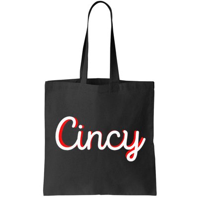 Womens Cincinnati Ohio Classic Red Script Cincy City Vacation Gift Bag