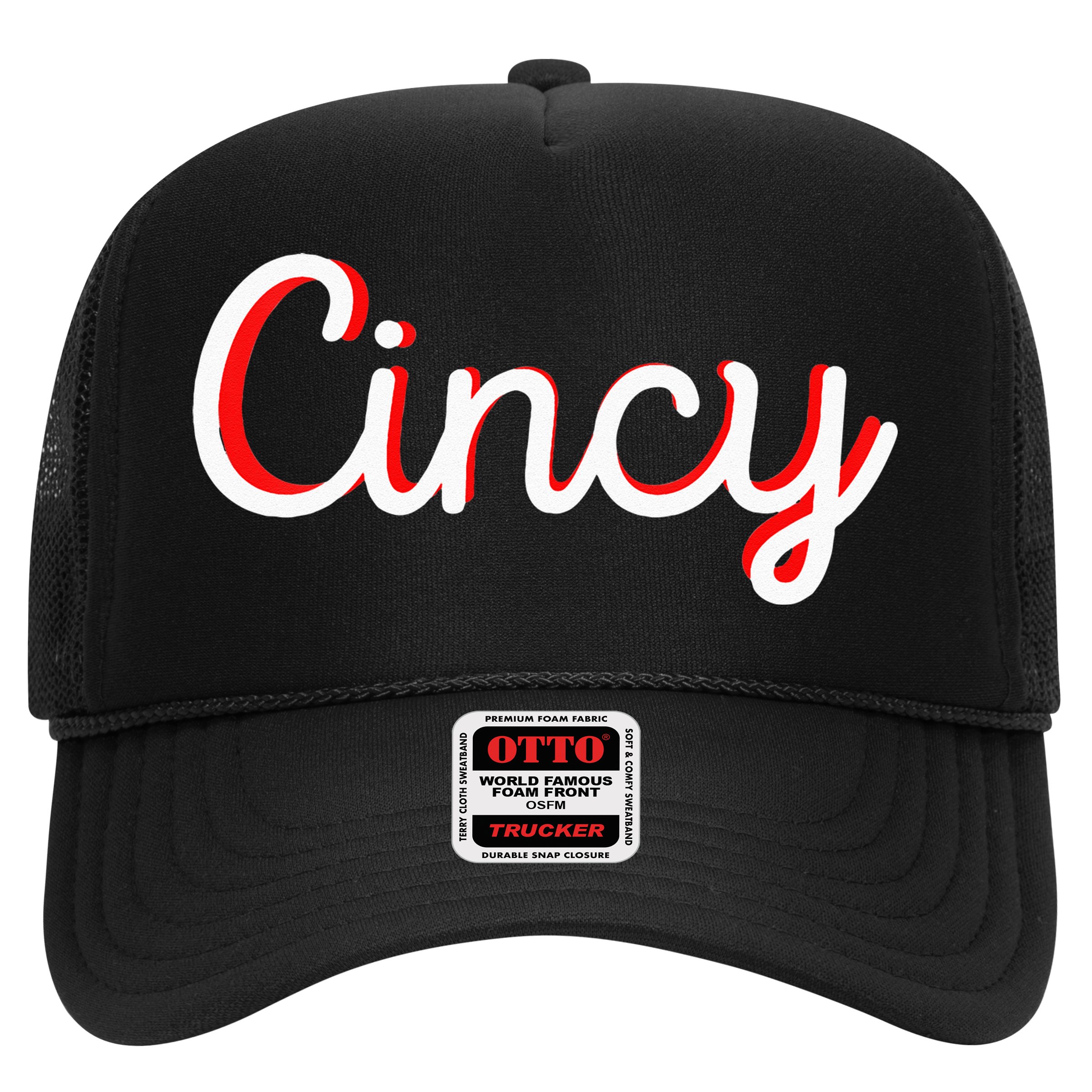 Womens Cincinnati Ohio Classic Red Script Cincy City Vacation Gift Hat