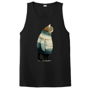 Winter Cat Print PosiCharge Competitor Tank