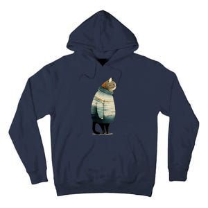 Winter Cat Print Tall Hoodie