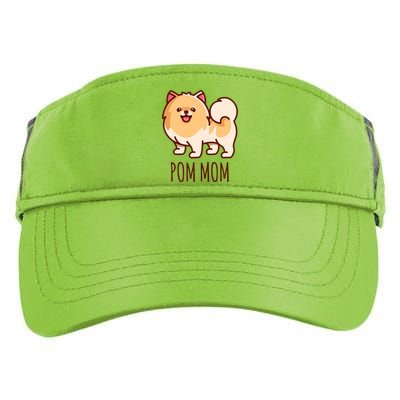 Womens Cute Pomeranian Pom Mom Funny Gift Adult Drive Performance Visor