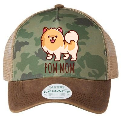 Womens Cute Pomeranian Pom Mom Funny Gift Legacy Tie Dye Trucker Hat