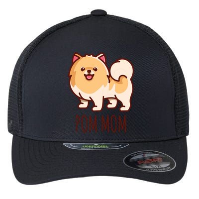 Womens Cute Pomeranian Pom Mom Funny Gift Flexfit Unipanel Trucker Cap