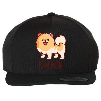 Womens Cute Pomeranian Pom Mom Funny Gift Wool Snapback Cap