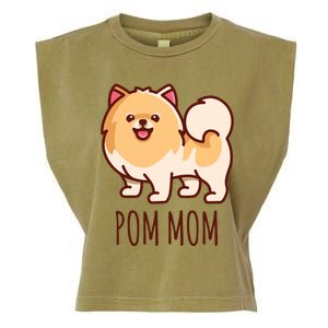 Womens Cute Pomeranian Pom Mom Funny Gift Garment-Dyed Women's Muscle Tee