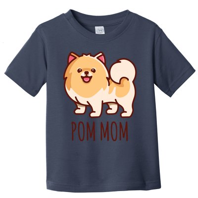 Womens Cute Pomeranian Pom Mom Funny Gift Toddler T-Shirt