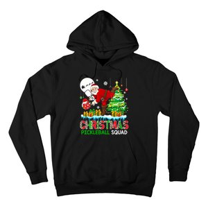 Women Christmas Pickleball Squad Santa Playing Pickleball Player Gift Hoodie