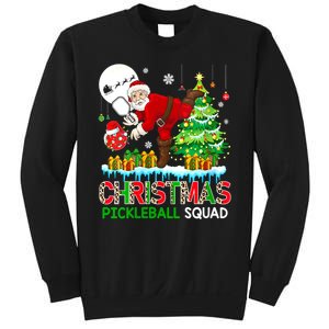 Women Christmas Pickleball Squad Santa Playing Pickleball Player Gift Sweatshirt