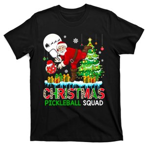 Women Christmas Pickleball Squad Santa Playing Pickleball Player Gift T-Shirt