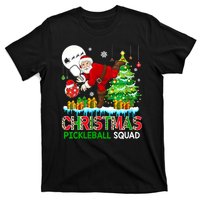 Women Christmas Pickleball Squad Santa Playing Pickleball Player Gift T-Shirt