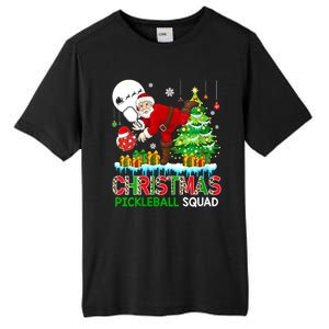 Women Christmas Pickleball Squad Santa Playing Pickleball Player Gift Tall Fusion ChromaSoft Performance T-Shirt