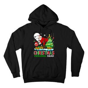 Women Christmas Pickleball Squad Santa Playing Pickleball Player Gift Tall Hoodie